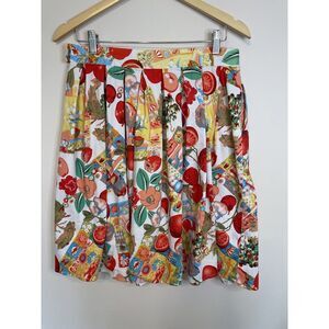 GRACE KARIN Women's Skirt Orchard Tropical Farmers Market Picnic  A Line Sz XL‎